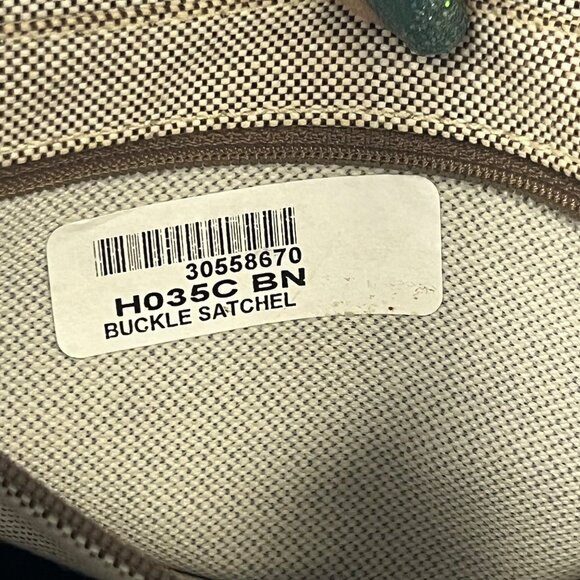 Dooney & Bourke Signature Logo Canvas Double Handle Satchel & Eyeglass Case - Picture 9 of 13